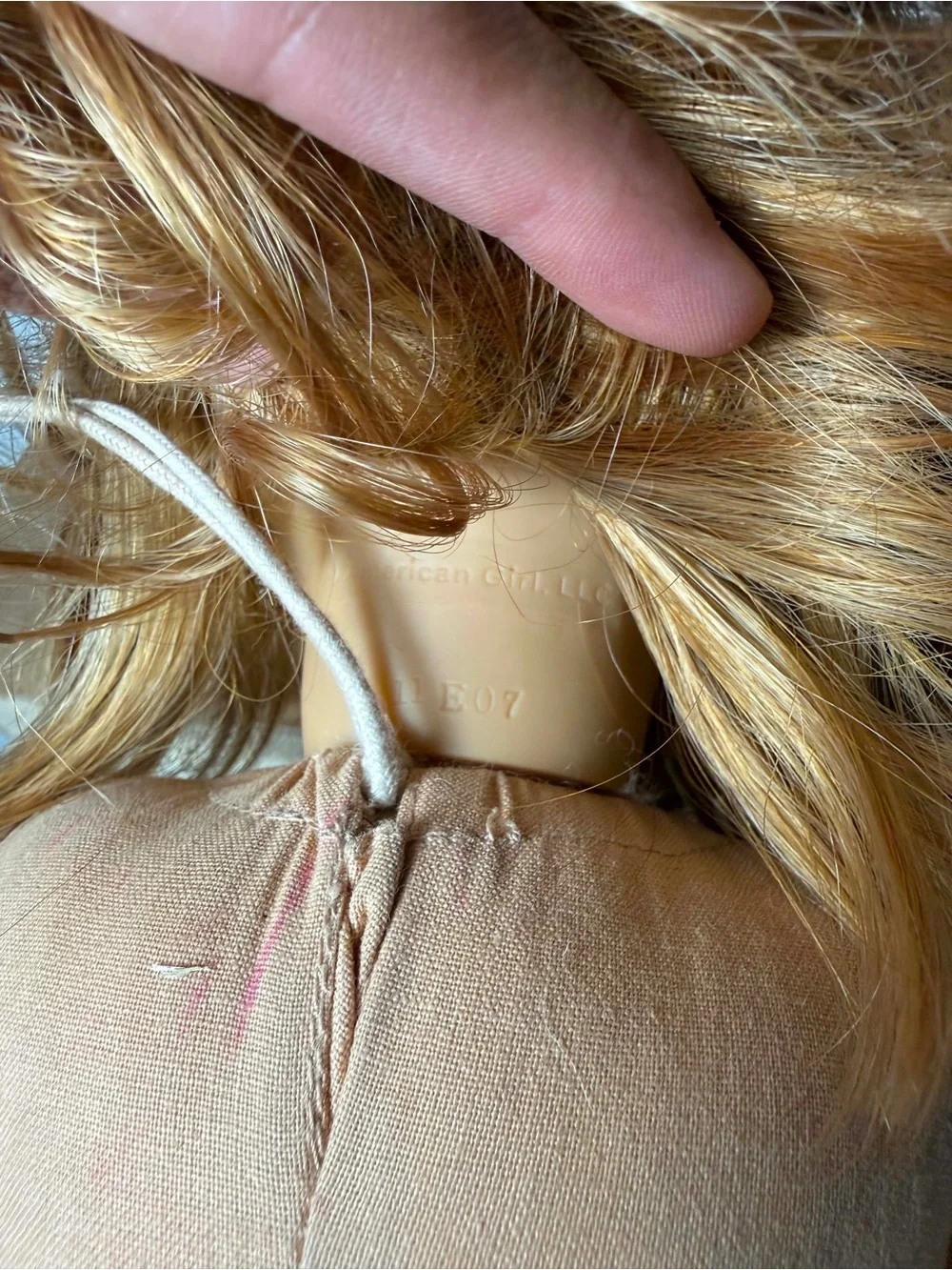 American Girl doll with freckles